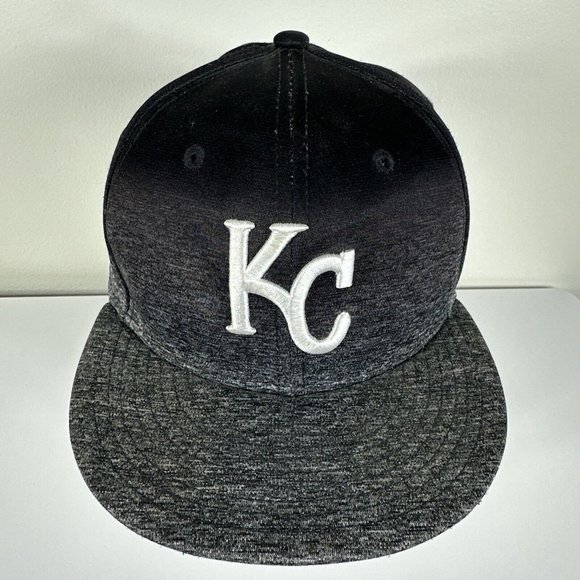 New Era Kansas City Royals KC 9FIFTY MLB Adjustable Snapback Hat Cap Black Grey - Picture 6 of 10
